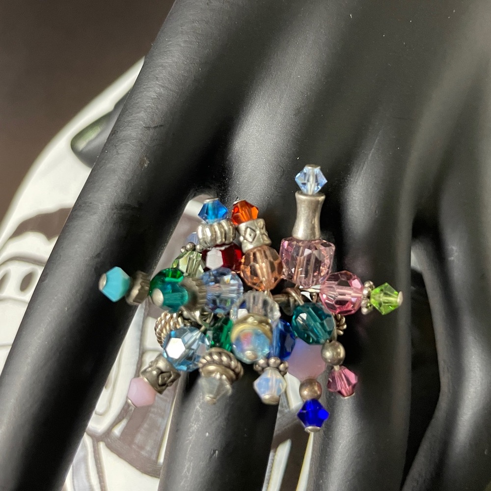 Swarovski Crystal Anemone Ring